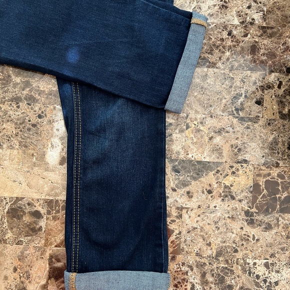 🌻SO Jeans Womens/Juniors Sz 5 Crop Roll-up  Dark Wash Jeans🌻 - Picture 4 of 5